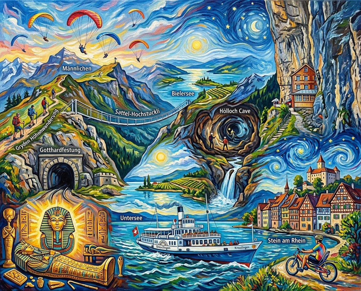 Schweiz 2025 im Stil von Van Gogh